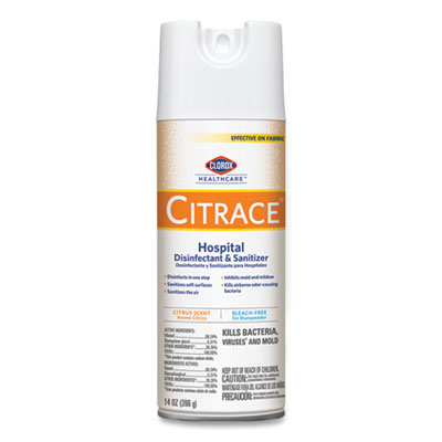 CLO49100  Clorox Healthcare® Citrace Hospital Disinfectant and Deodorizer Aerosol Spray (14oz)